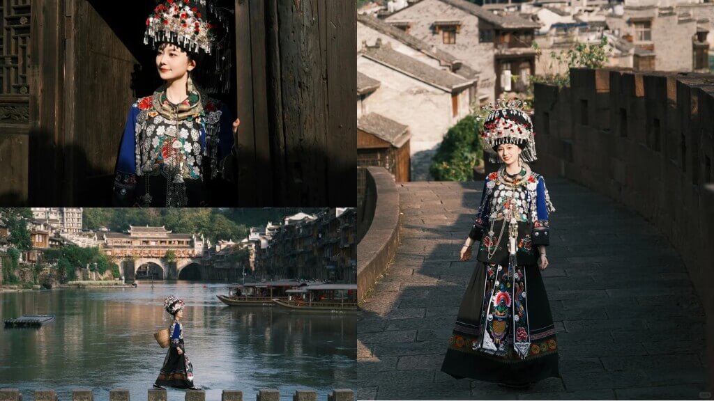 Check in không gian cổ kính tại Phượng Hoàng Cổ Trấn 百里