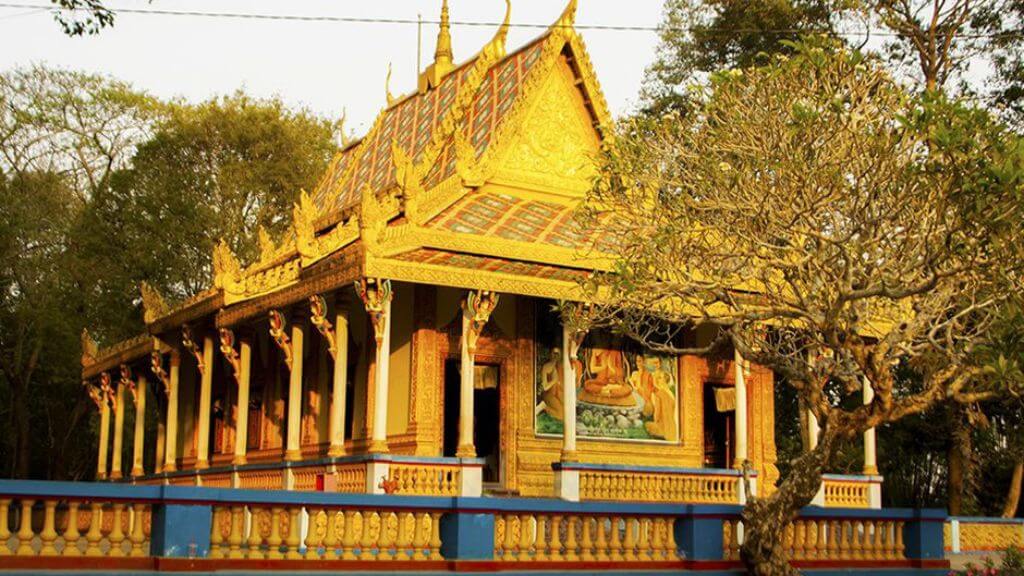 Kiến trúc Khmer đặc trưng tại chùa Dơi