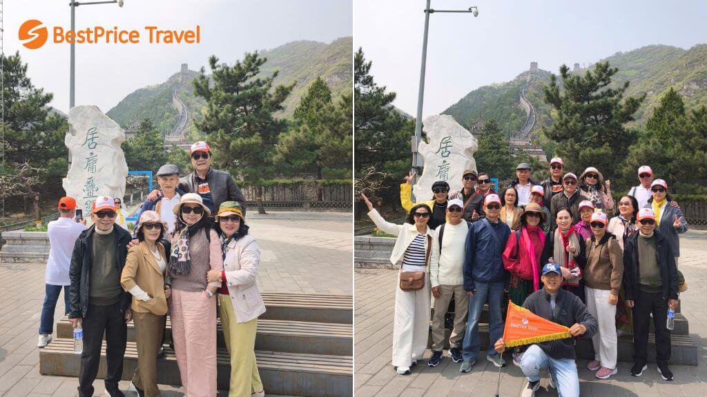 Đoàn check in tại Vạn Lý Trường Thành