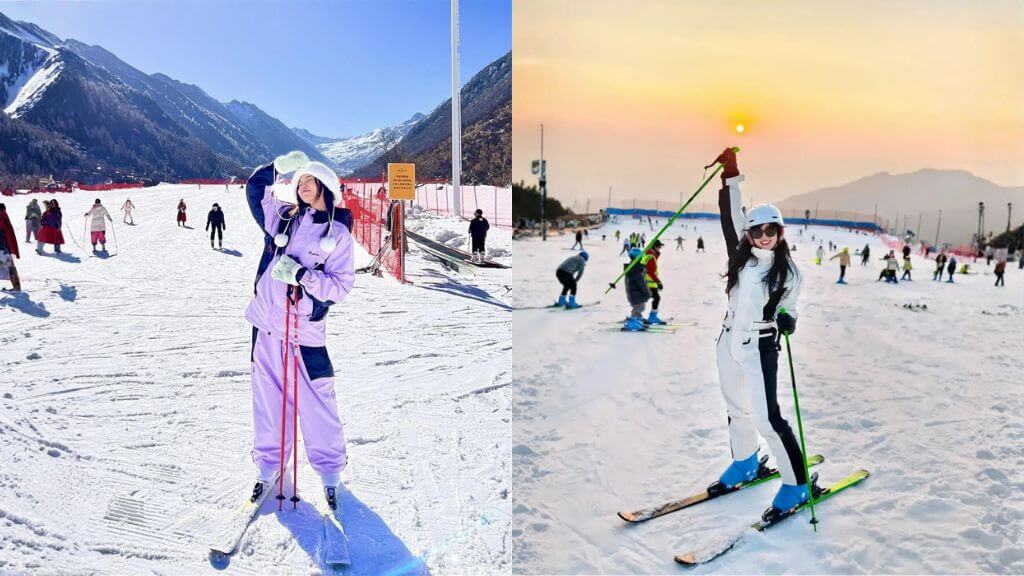 Trải nghiệm trượt tuyết tại Núi Tuyết Kiệu Tử