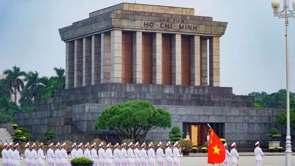 The majestic Ho Chi Minh Mausoleum