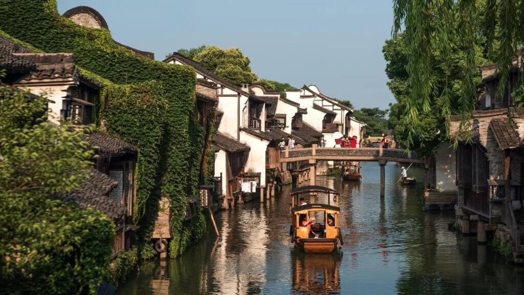 Khung cảnh Ô Trấn sông nước