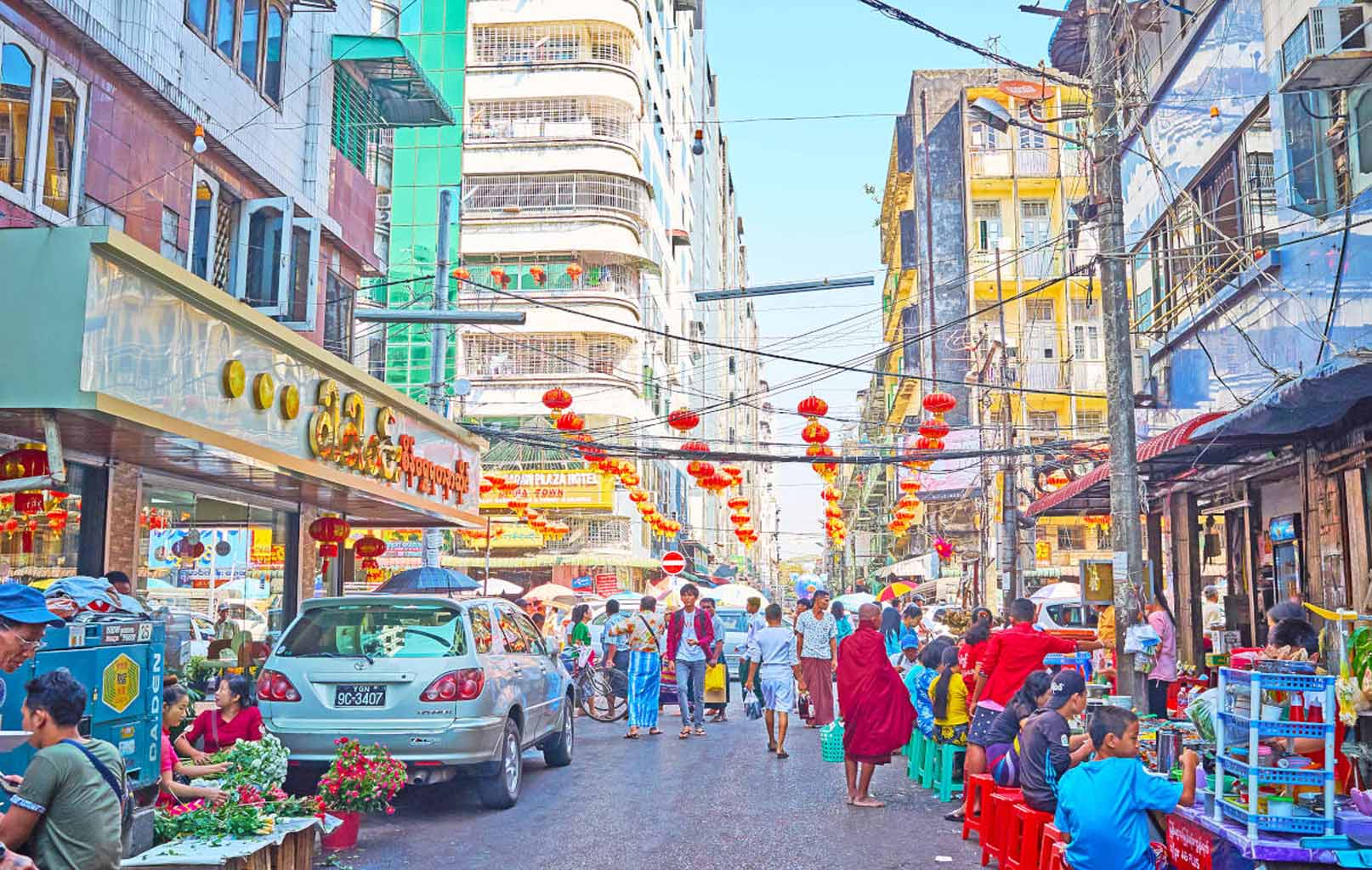 Khu phố người Hoa Chinatown Yangon