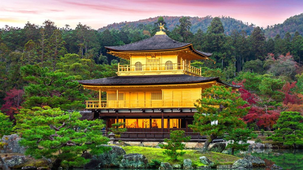 Ngồi đền vàng Kinkakuji đẹp lung linh