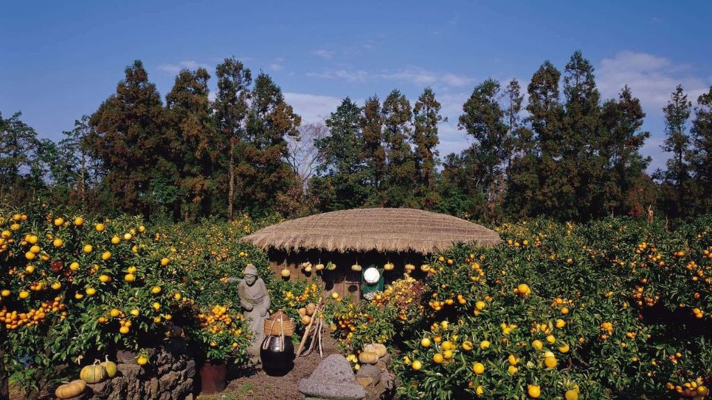 Làng dân tộc Seongeup Folk Village thơ mộng