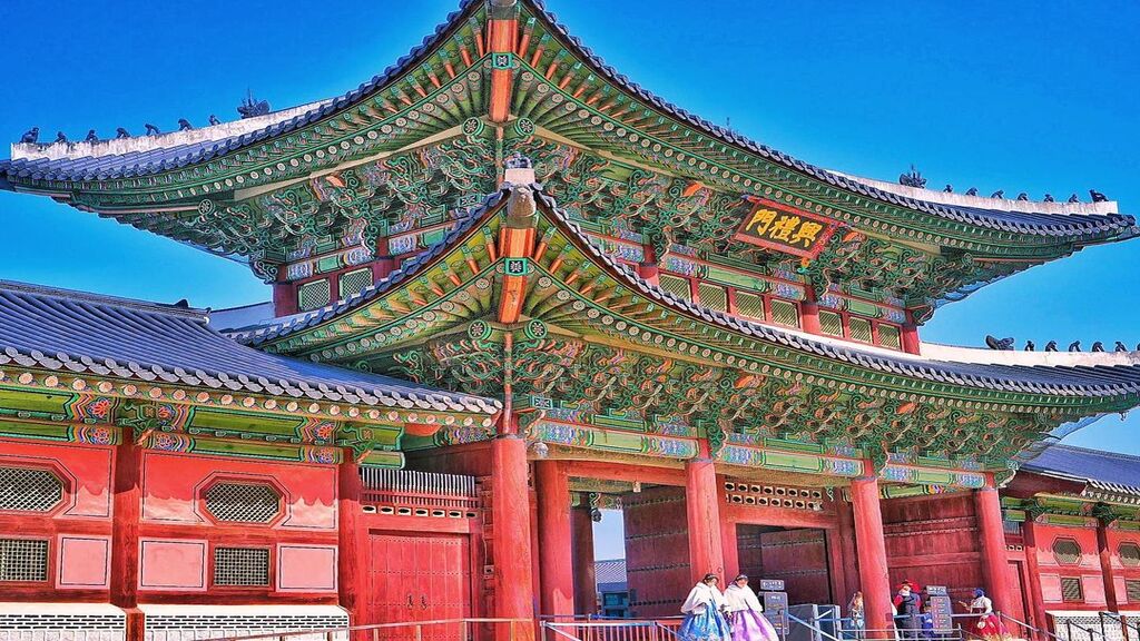 Cảnh quan thiên nhiên hoài cổ của Cung điện Gyeongbok
