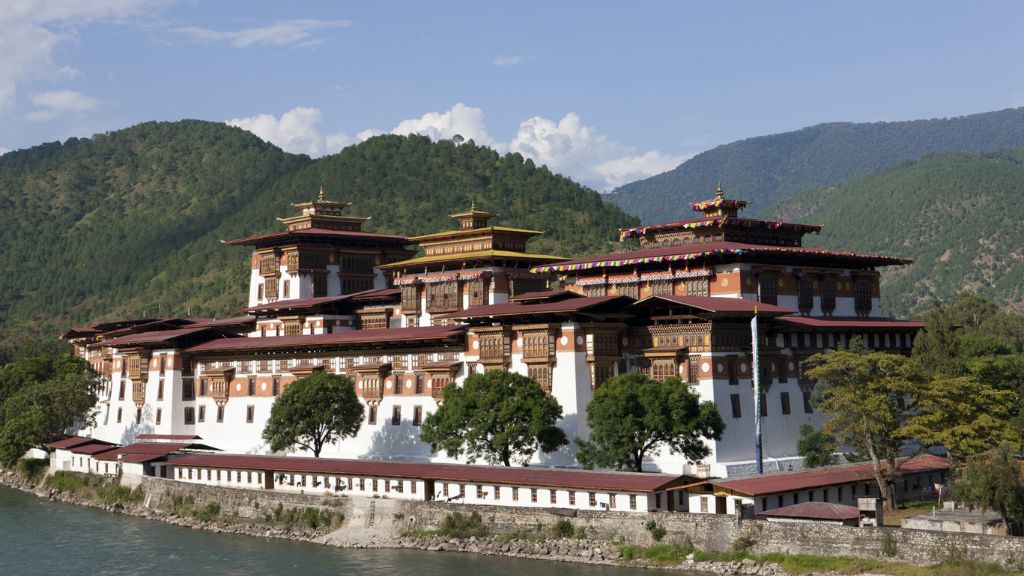 Lâu đài của niềm hạnh phúc Punakha Dzong