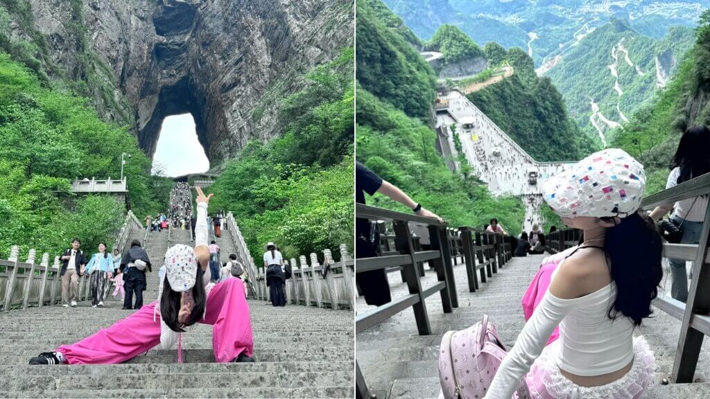 Du khách check in tại Trương Gia Giới