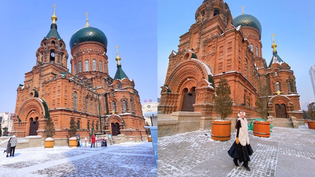 Nhà thờ Saint Sophia với mái vòm củ hành đặc trưng