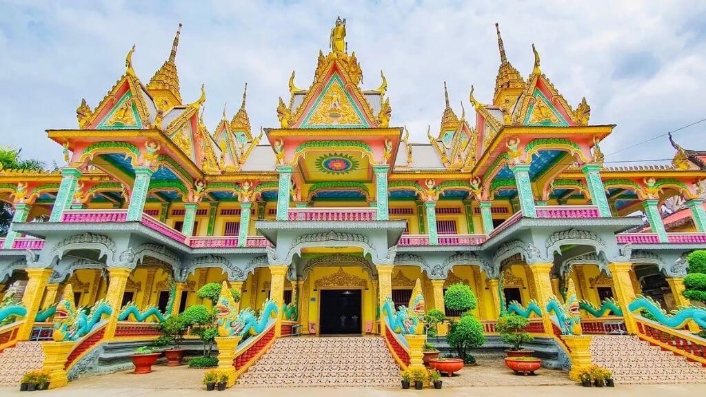 Chùa Som Rong   Ấn tượng kiến trúc chùa Khmer Nam Bộ