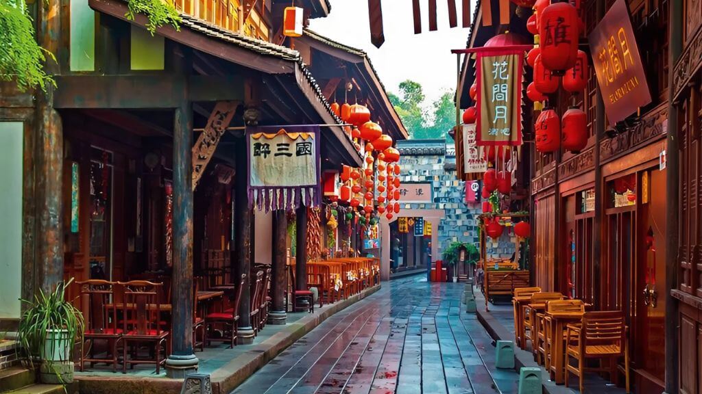 Phố đi bộ Cẩm Lý   linh hồn cổ kính tại Trùng Khánh