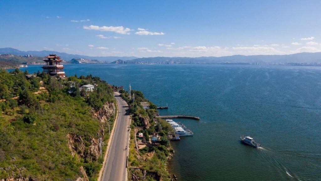 Hành lang sinh thái Erhai cung đường tuyệt đẹp Hồ Nhĩ Hải