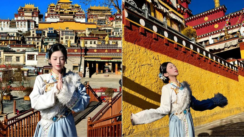 Tu viện Songzanlin có nhiều góc chụp hình sống ảo