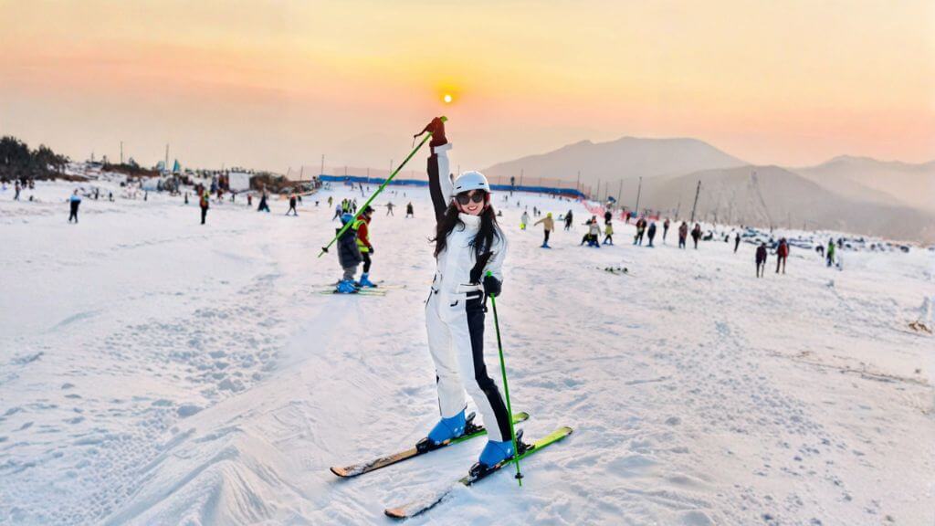 Trải nghiệm trượt tuyết tại Núi tuyết Kiệu Tử
