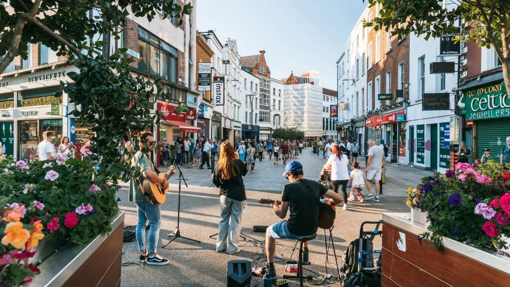 Grafton Street, điểm hẹn của âm nhạc đường phố và văn hóa Ireland