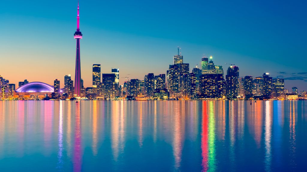 Thành phố Toronto lung linh về đêm