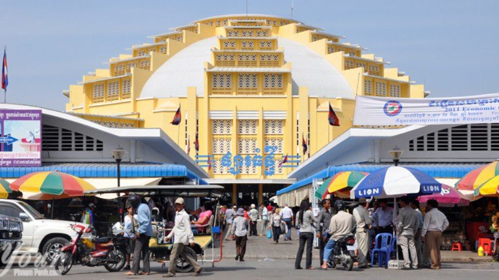 Khu chợ lớn tại Campuchia