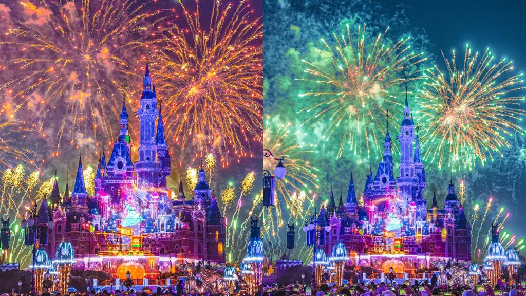 Trình diễn pháo hoa ấn tượng tại Disneyland