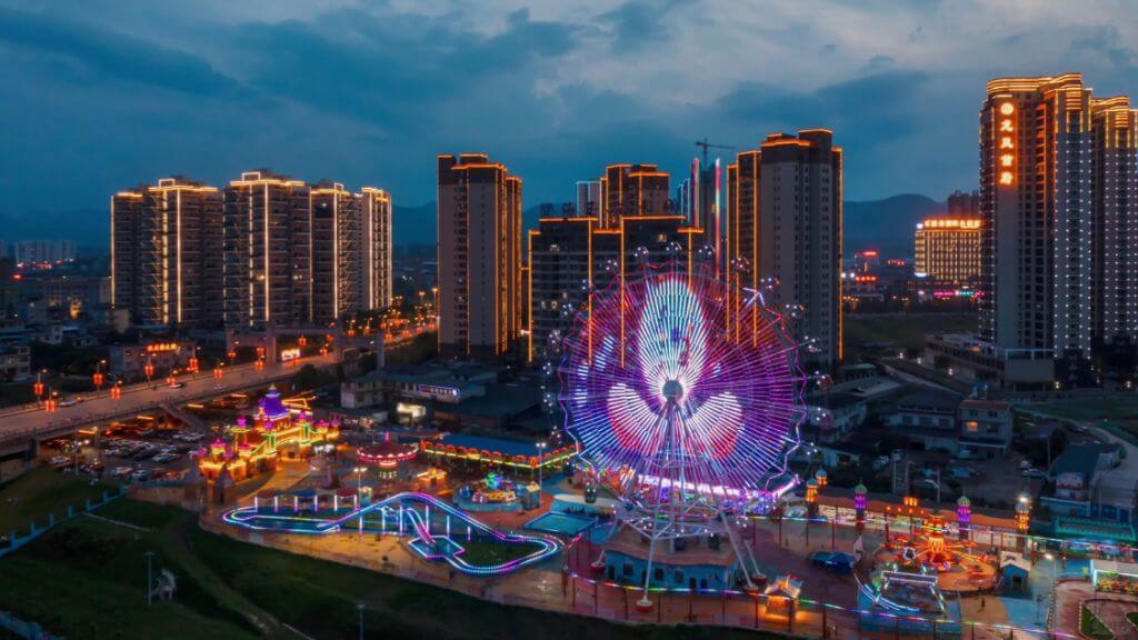 Toàn cảnh thành phố Lai Phong nhìn từ trên cao