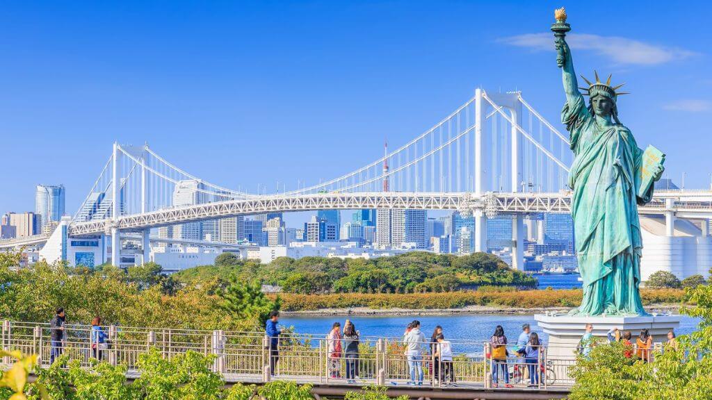 Tham quan vịnh nhân tạo Odaiba trong tour du lịch Nhật Bản 6 ngày 5 đêm