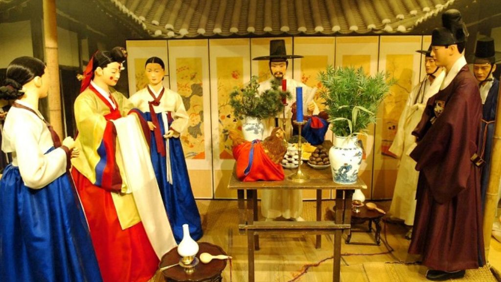 Tái hiện phong tục cưới truyền thống Hàn Quốc tại Bảo tàng Dân gian Quốc Gia