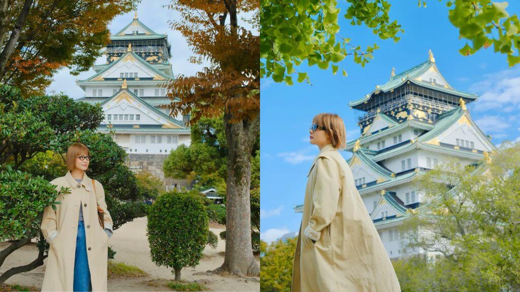 Check in tại lâu đài Osaka