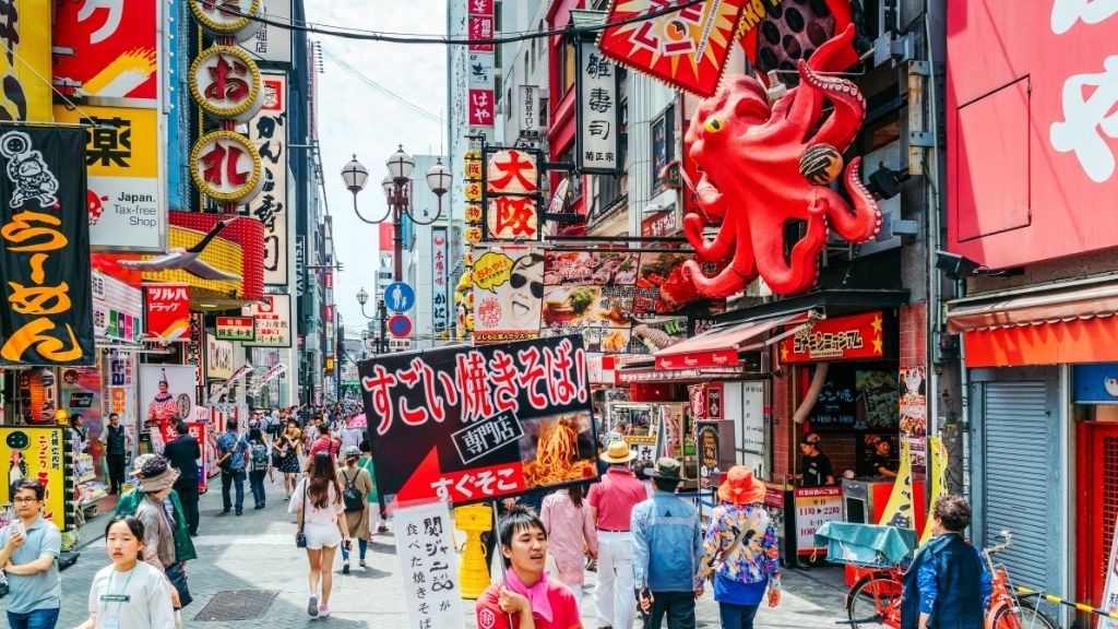Phố đi bộ Dotonbori náo nhiệt bậc nhất Osaka