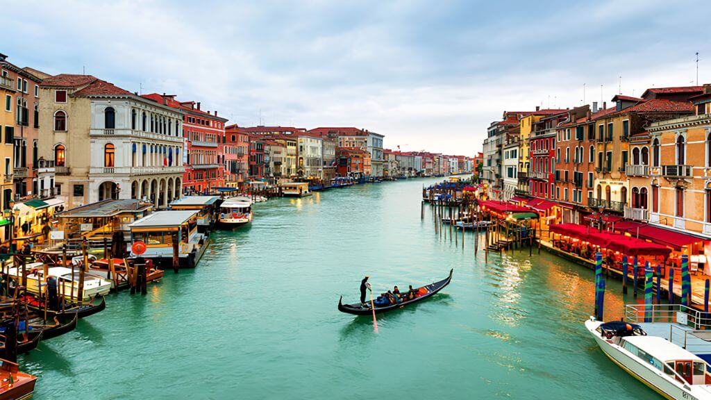 Đắm chìm trong vẻ đẹp cổ kính của kênh đào Grand Canal Venice tại Ý