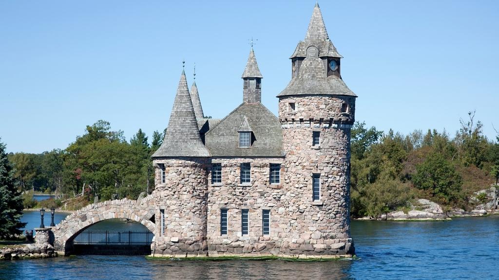 Lâu đài Boldt Castle được xây bằng đá lớn