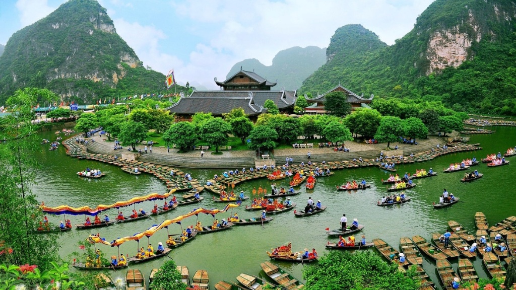 Bến thuyền khu du lịch sinh thái Tràng An