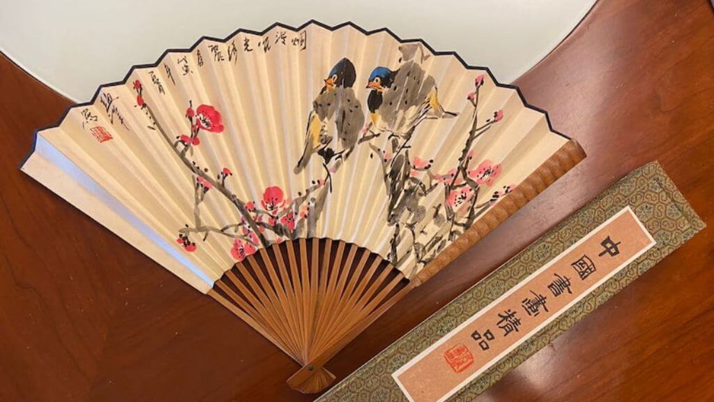 Hình ảnh quạt giấy Trung Hoa