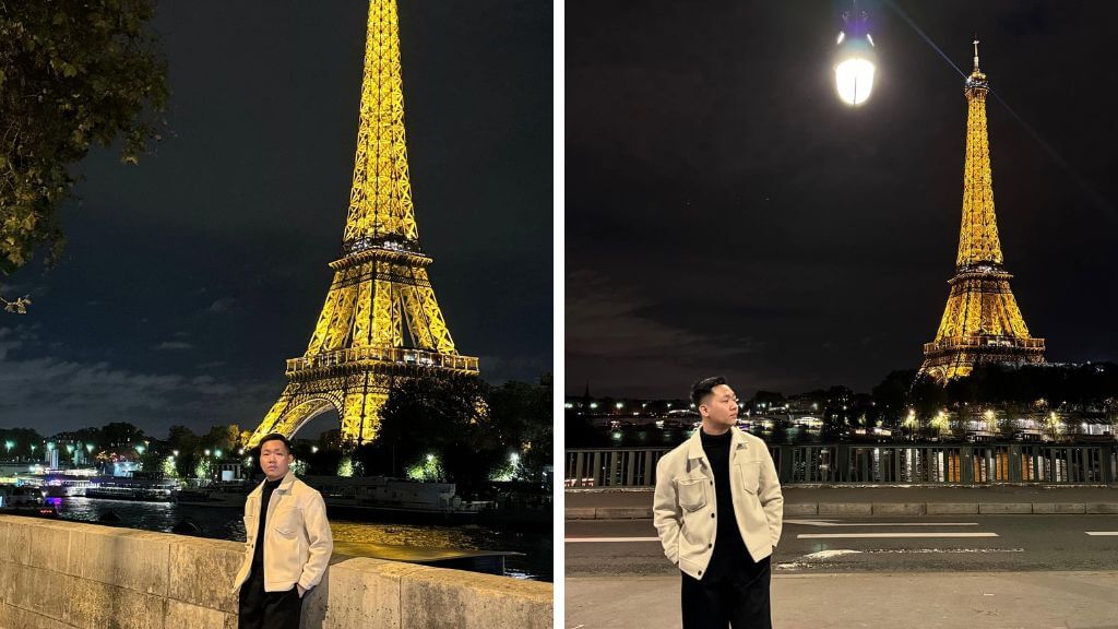 Check-in Tháp Eiffel về đêm - Biểu tượng của Paris