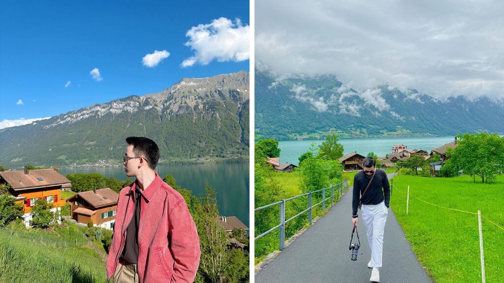 Hành khách check-in Hồ Brienz