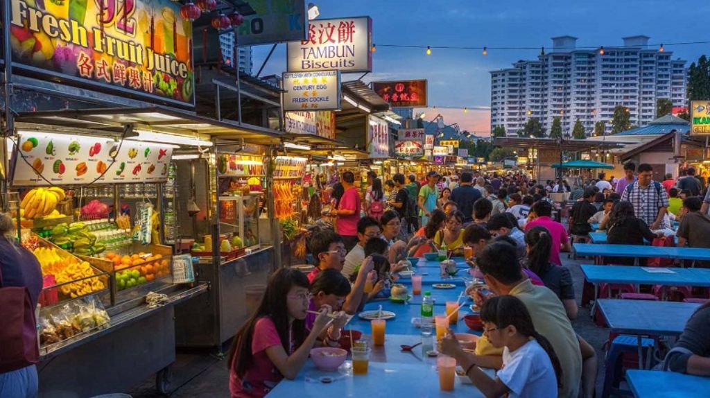 Một góc nhỏ tại khu phố ẩm thực ở Penang