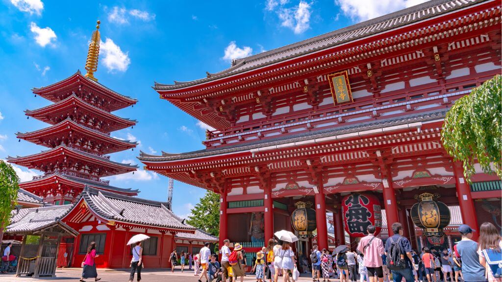 Đoàn chiêm bái chùa Asakusa
