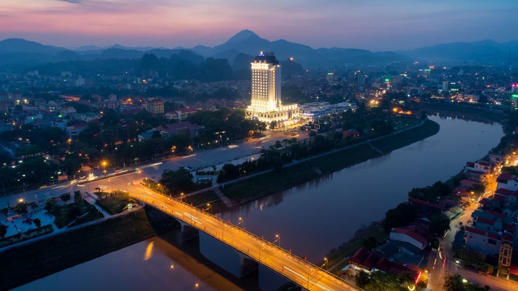 Khung cảnh lung linh của thành phố Lạng Sơn về đêm
