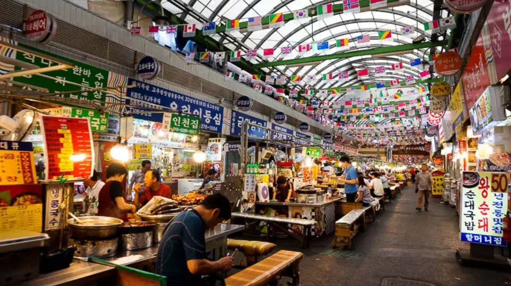 Khu chợ truyền thống Hàn Quốc