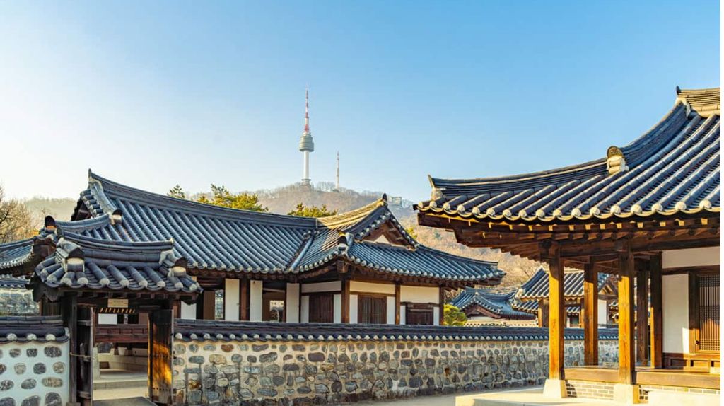 Một góc của Làng cổ Namsangol Hanok