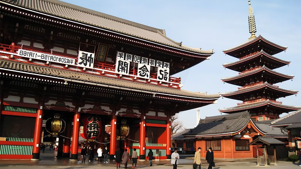 Ngôi chùa cổ kính giữa lòng Tokyo nổi bật với cổng Kaminarimon