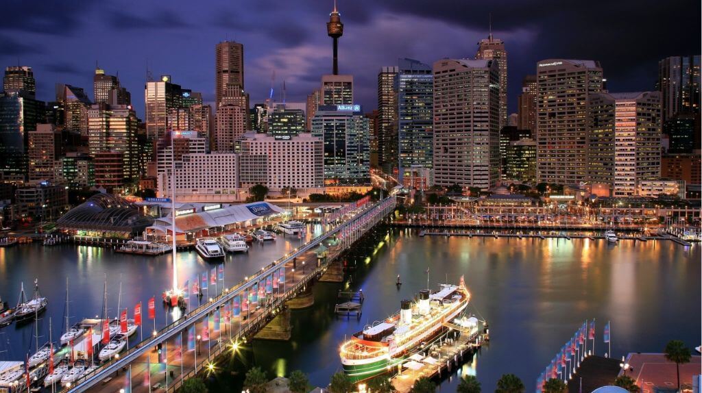 Trải nghiệm Darling Harbour về đêm