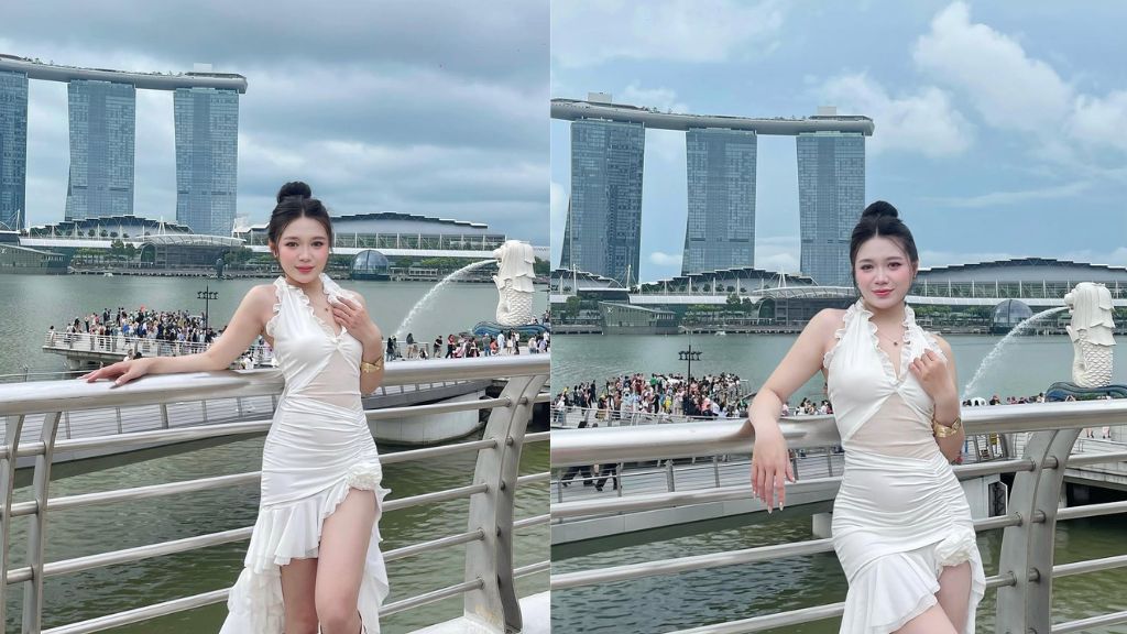 Tham quan Công viên Sư Tử Biển Merlion Park (mc thanhhuong)