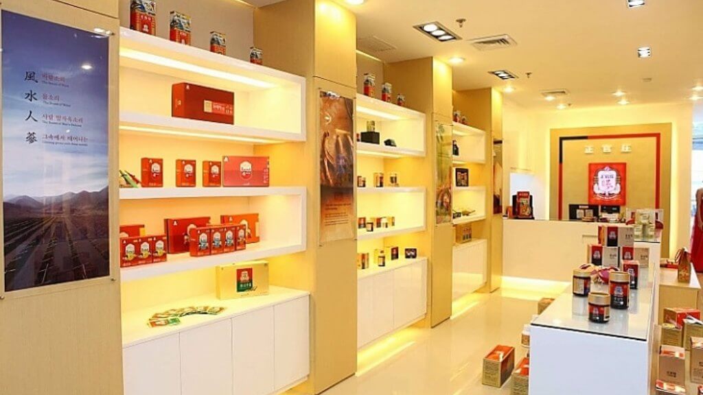 Tham quan mua sắm cửa hàng nhân sâm Chính Phủ