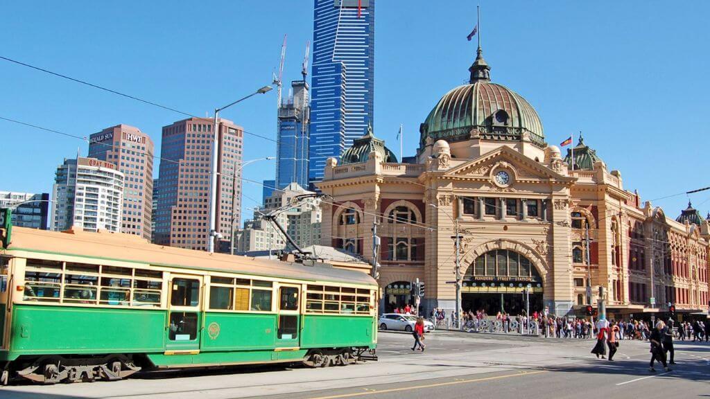 Góc đường nhộn nhịp ở Melbourne