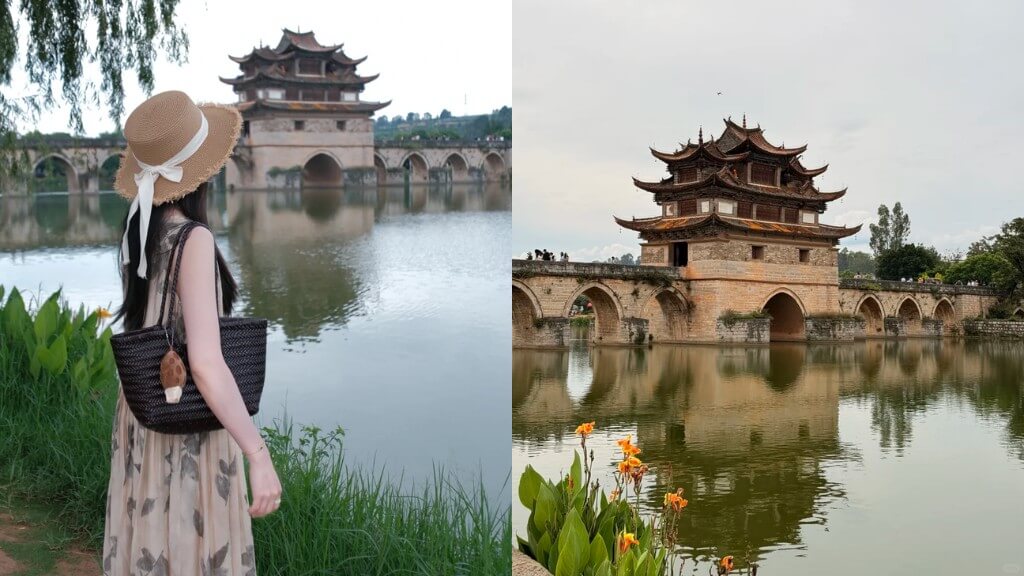 Check in Cầu Song Long cổ kính