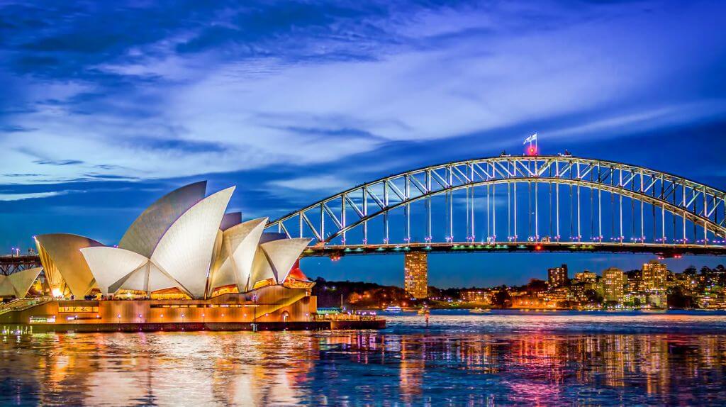 Thành phố Sydney về đêm