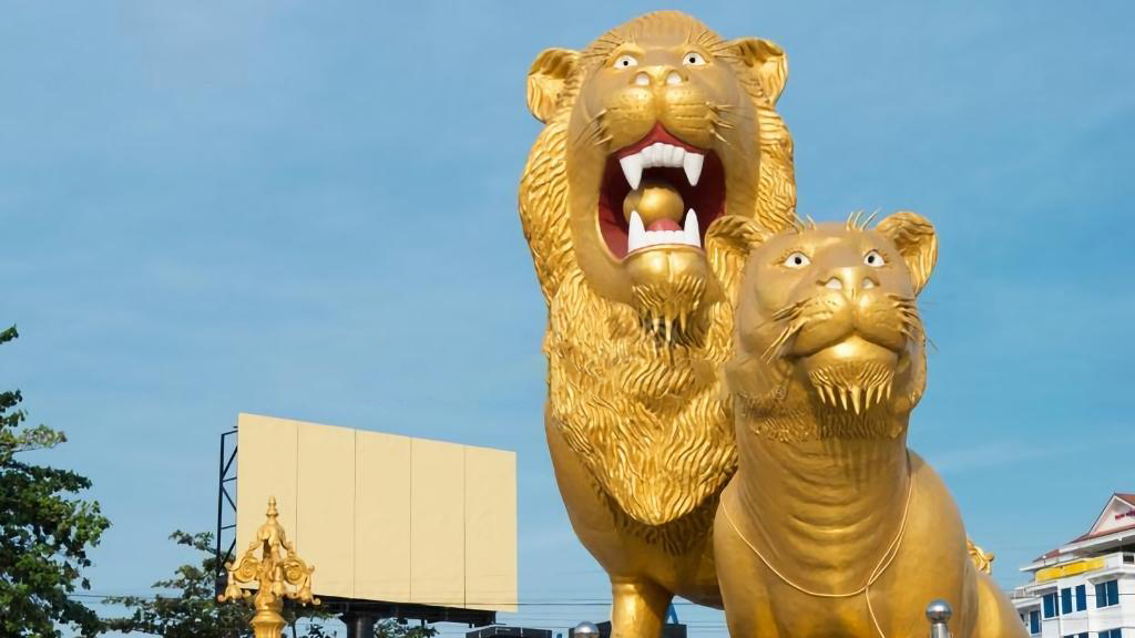 Quảng trường Sư tử - địa điểm check-in nổi tiếng ở Sihanouk Ville