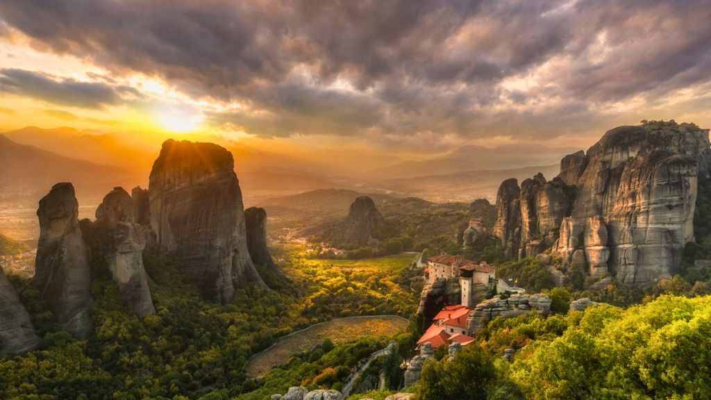 Săn hoàng hôn tại Meteora