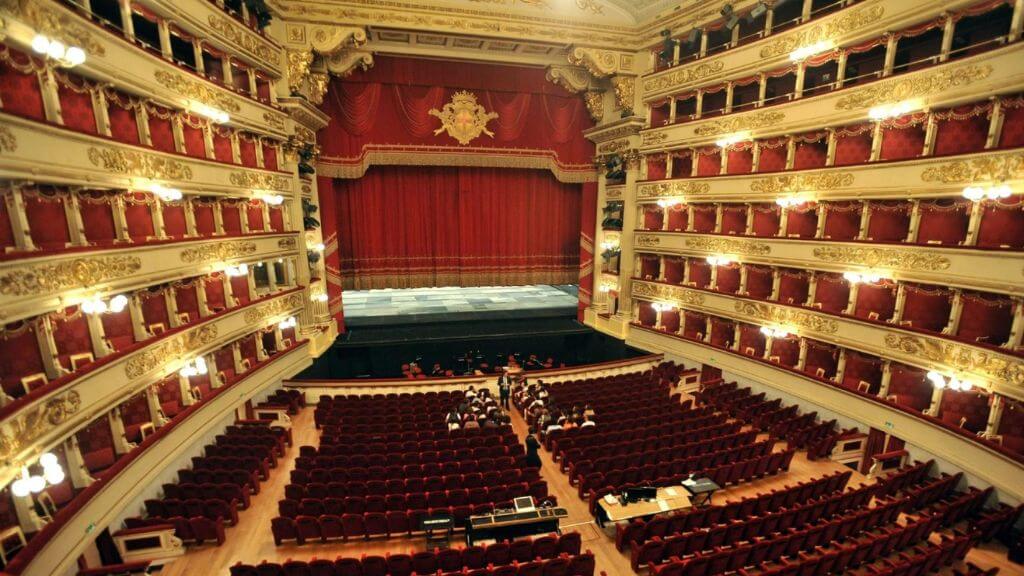 Không gian bên trong của Nhà hát La Scala   Teatro alla Scala