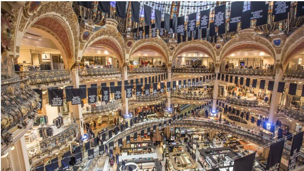 Không gian sang trọng tại Galeries Lafayette