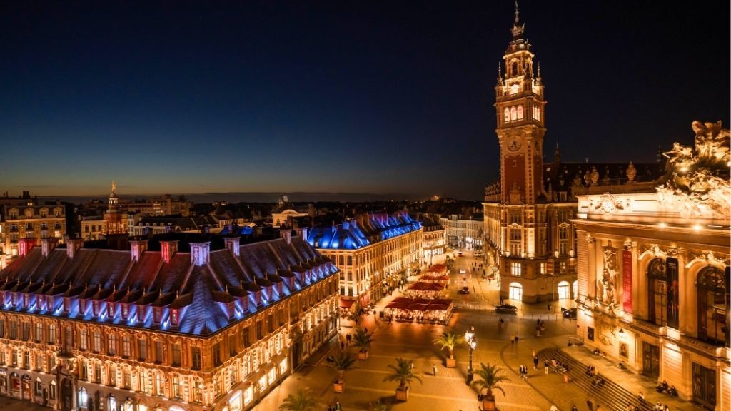 Trải nghiệm Thành phố Lille rực rỡ về đêm